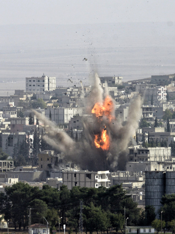Syria. Ostrzał miasta Kobane