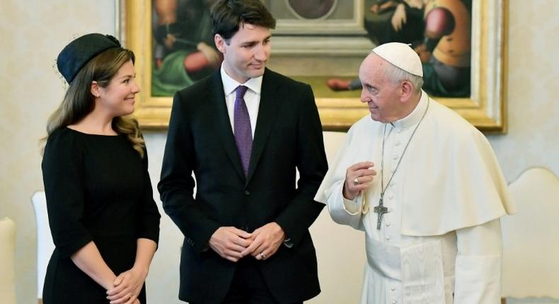 Canadian Prime Minister Justin Trudeau, visiting thr Catican with his wife Sophie, was seeking a papal apology on behalf of the Catholic Church for documented abuse of indigenous Canadians at church-run boarding schools