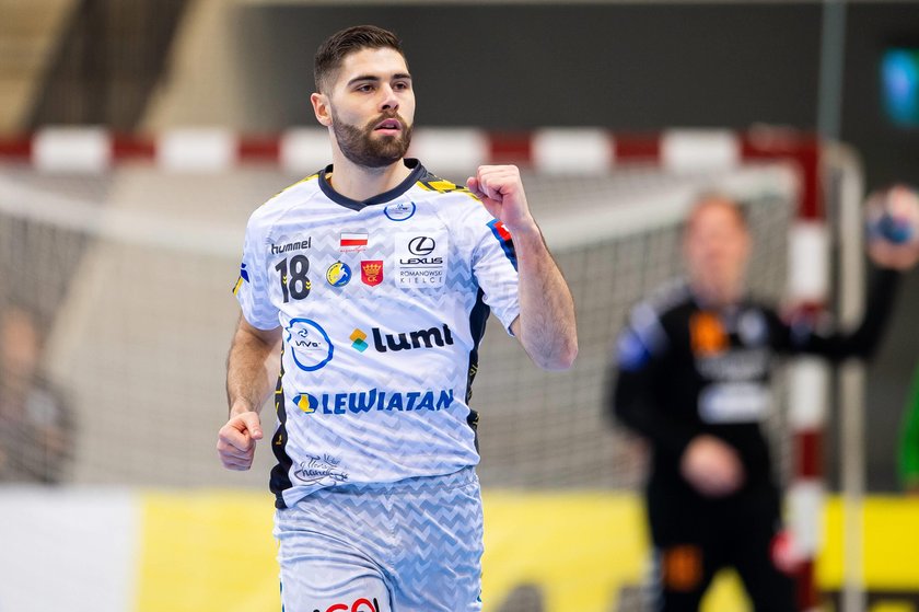 Handball CL IFK Kristianstad KS Vive Tauron Kielce 190209 Kristianstads Marc Canellas under hand