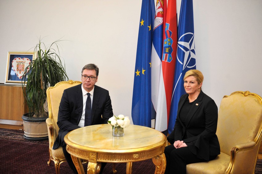 Aleksandar Vučić i Kolinda Grabar Kitarović