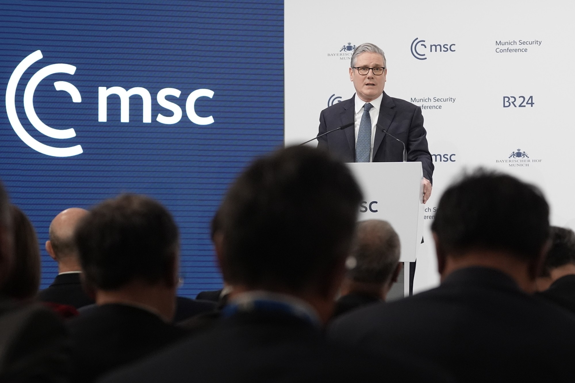 V prejave na Mníchovskej bezpečnostnej konferencii (MSC) britský premiér Keir Starmer.