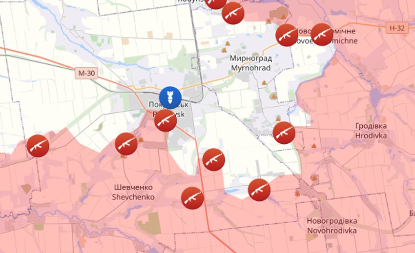 Stanje na frontu u Pokrovsku