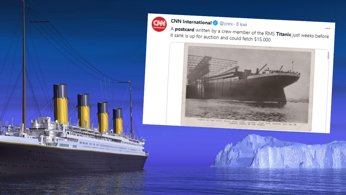 USA. Na aukcję trafiła pocztówka wysłana przez starszego radiooperatora Titanica
