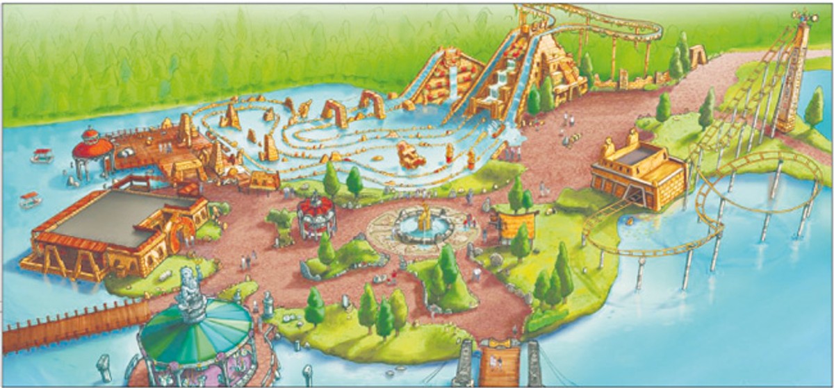 Bajkowa wizja parku Adventure World Warsaw, który ma stanąć pod Grodziskiem Maz.