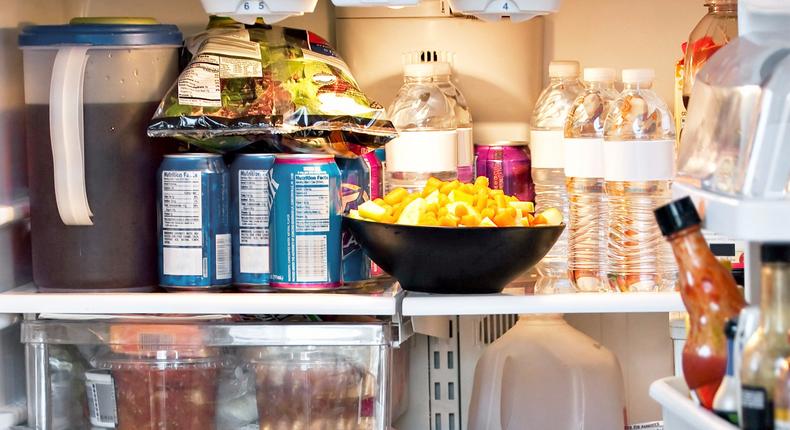 full fridge inside fridge