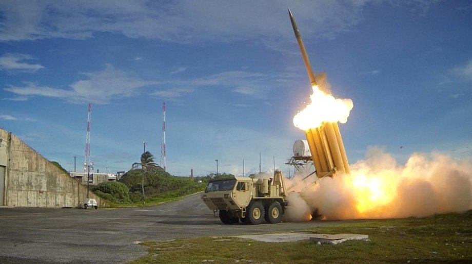 A Terminal High Altitude Area Defense (THAAD) interceptor is launched during a successful intercept test