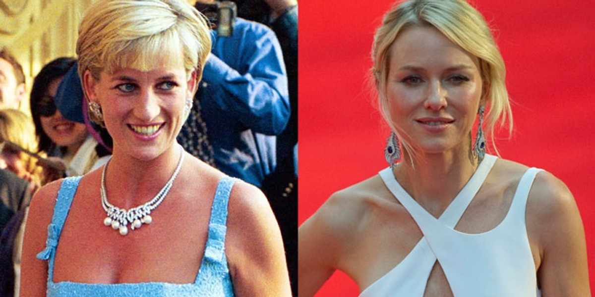 Naomi Watts i Księżna Diana