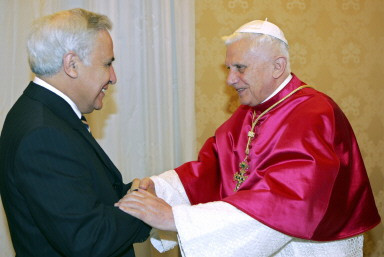 VATICAN-ISRAEL-POPE-KATSAV