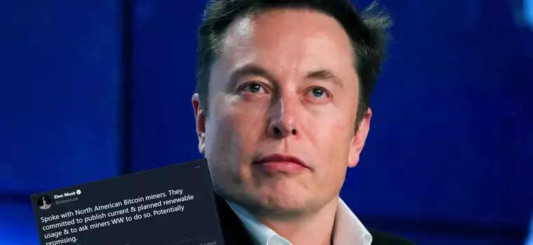 Elon Musk rozmawiał z "kopaczami" kryptowalut o energii odnawialnej. Zachęca też do rozwoju Dogecoin