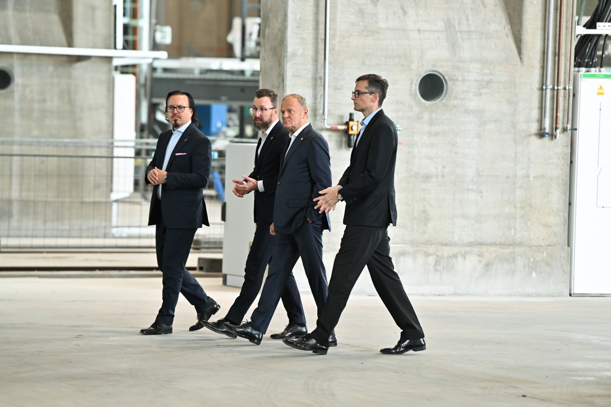 Premier Donald Tusk podczas wizyty w Gdańsku