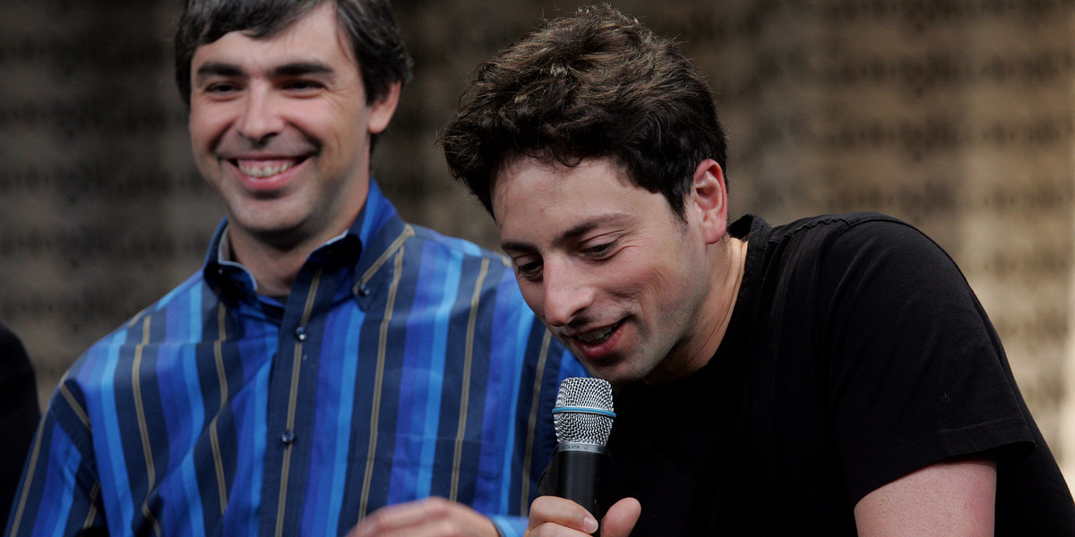 Siergiej Brin i Larry Page - założyciele Google, od lat partnerzy w biznesie. Fotografia z 2006 roku.