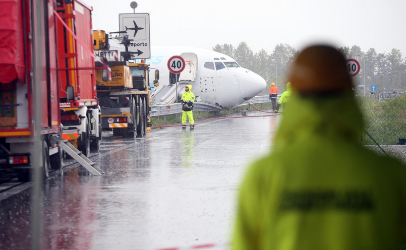 Boeing wjechał na obwodnicę