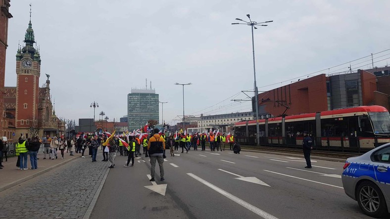 Gdańsk. Protest rolników