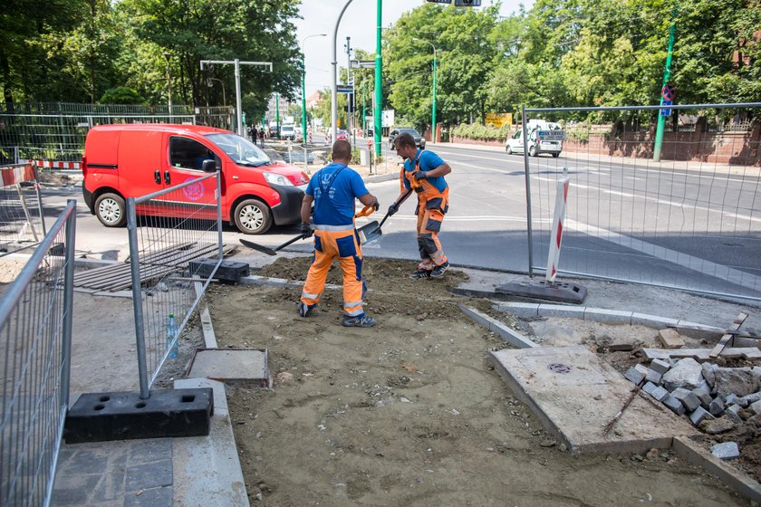 Budują ścieżkę rowerową na ul. Grunwaldzkiej