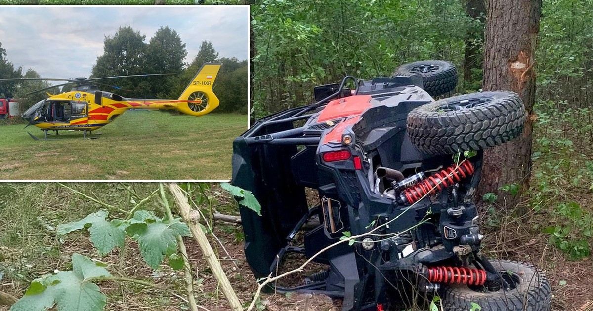 Buggy z nastolatkami roztrzaskał się o drzewo. "Szukaliśmy go, a on był pod pojazdem"