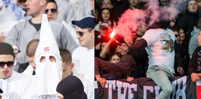 Skandal w Kijowie. Symbole Ku Klux Klanu na stadionie Dynama