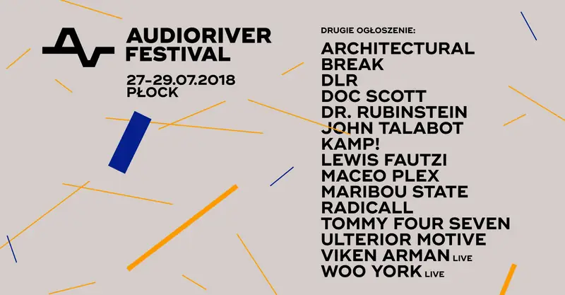 AUDIORIVER 2018 - drugie ogłoszenie artystów