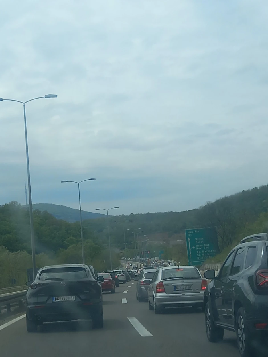 Gužve na izlazu iz Beograda