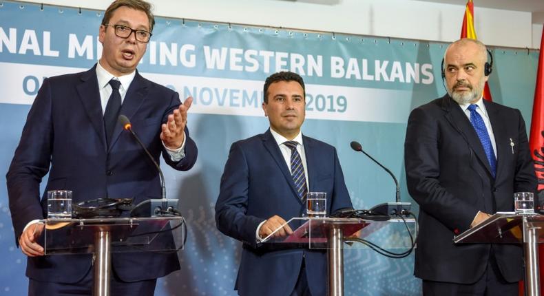 The three Balkans leaders want to ease trade and travel between their countries, and others in the region