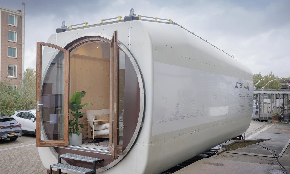 Stworzyli dom z turbiny wiatrowej. Ma więcej metrów niż niejedno mieszkanie