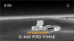 wizytówka rosyjskiej obrony przeciwlotniczej w ogniu. s-400 trafiony n