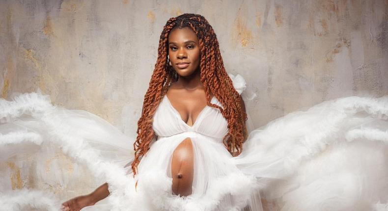 Nini Amerlise; Canadian-Ghanaian superstar model welcomes first child