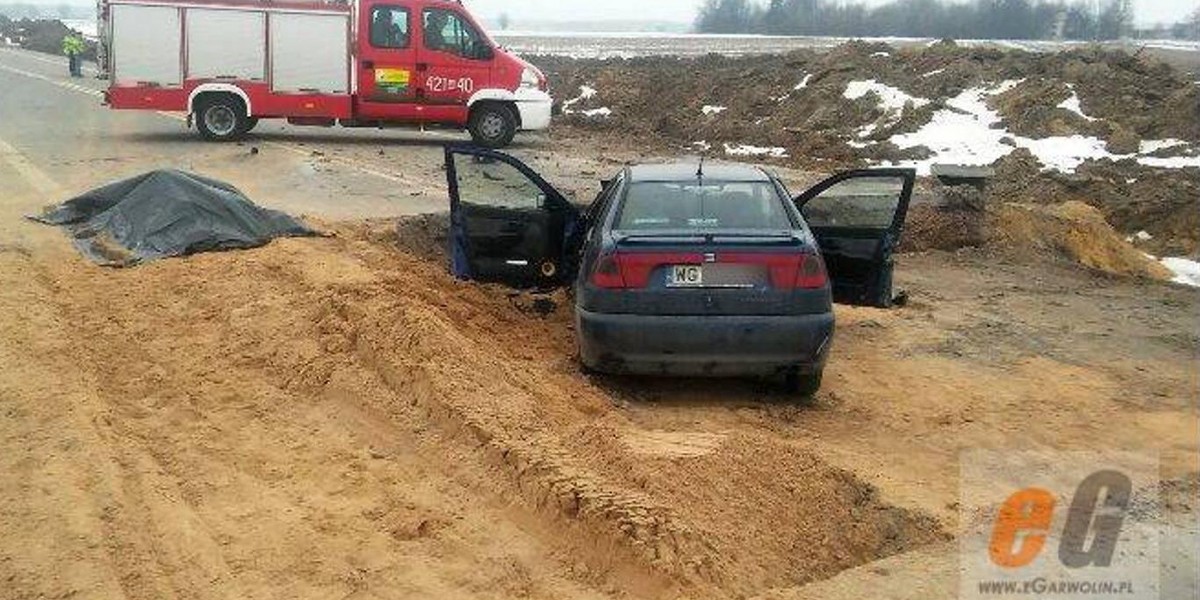 W wykopie na budowie znaleźli auto. W środku ciało mężczyzny