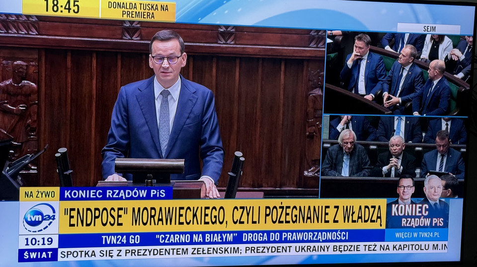 Tak TVP Info i TVN24 pokazywały exposé Mateusza Morawieckiego 