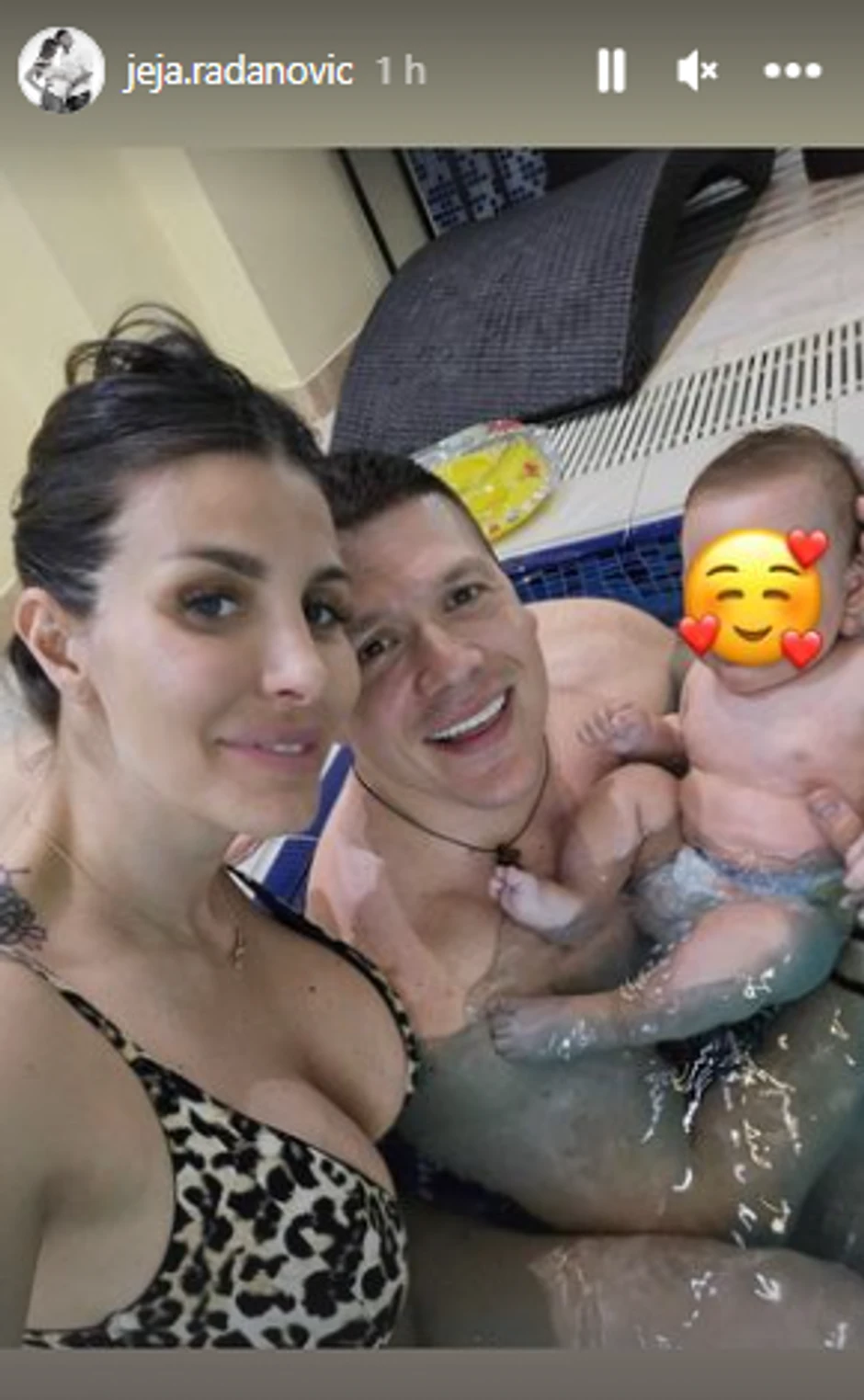 Sloba i Jelena sa sinom Damjanom