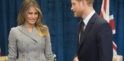 Dziwny gest księcia Harry'ego na spotkaniu z Melanią Trump