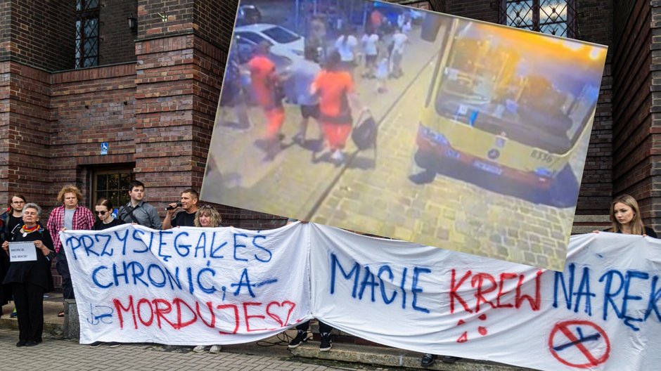 Protest przeciwko brutalności policji we Wrocławiu. (Wrocław, 4 września 2021 r.)