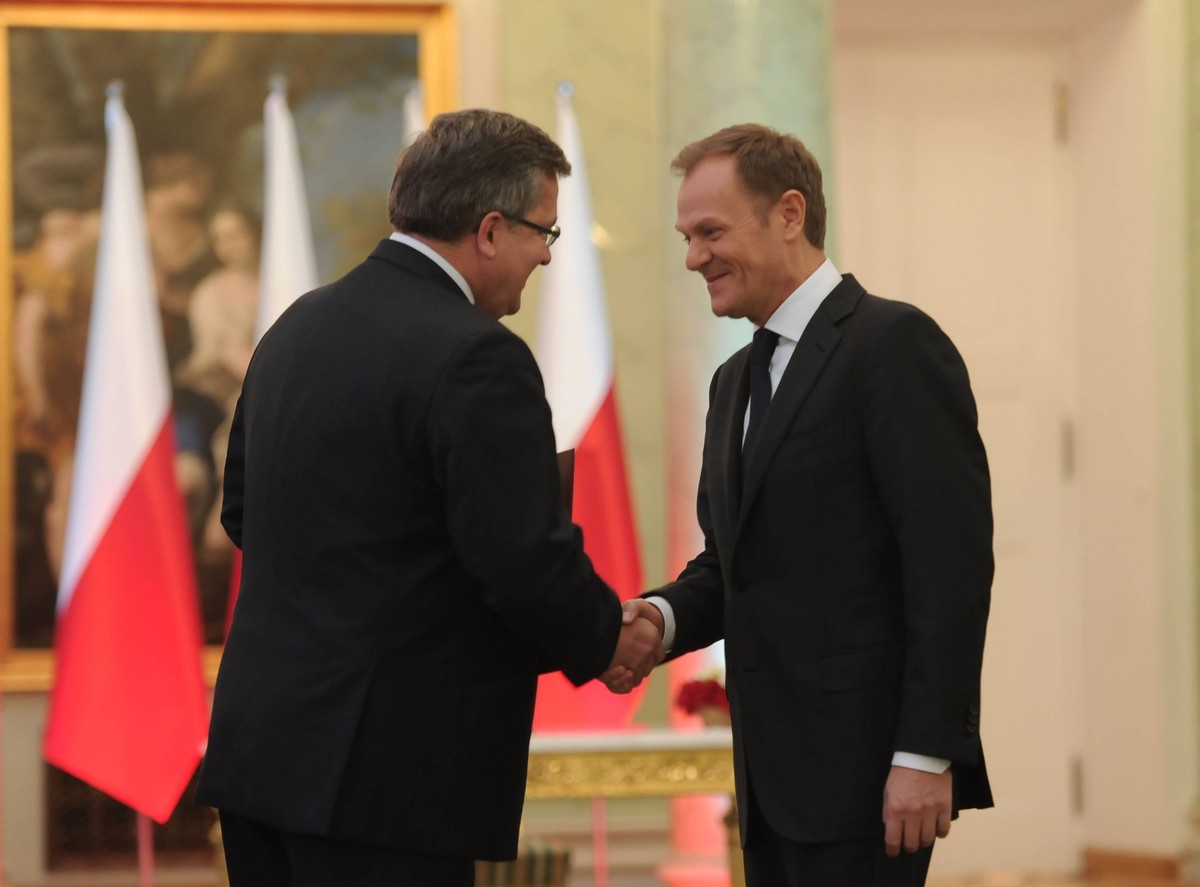 prezydent bronisław komorowski premier donald tusk