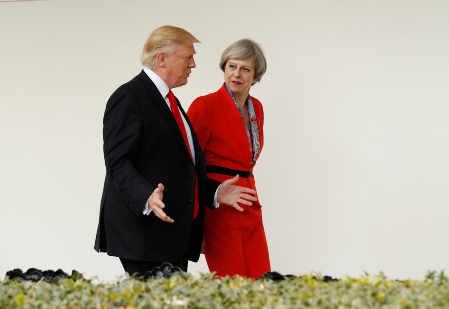 Trump and May.