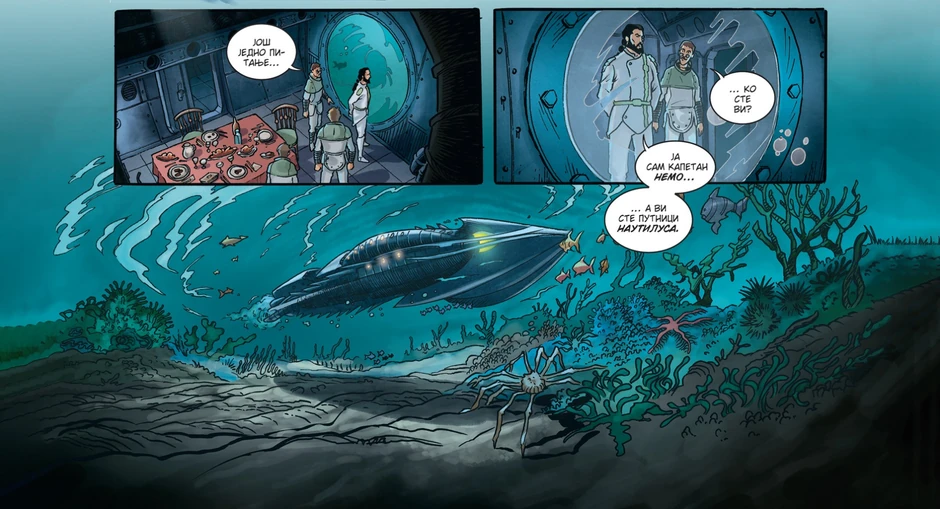 20.000 milja pod moremScenario: Fabricio Lo Bjanko po romanu Žila Verna; Crtež: Frančesko Lo Storto; Format: 243 x 290 mm; Broj strana: 56; Povez: Meki; Boja; Izdavač: Golkonda