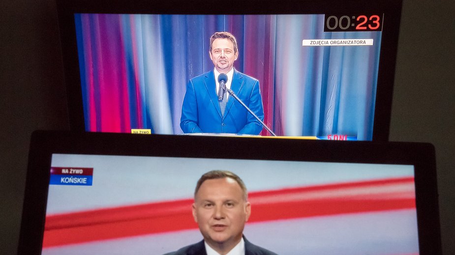 Dwie "debaty" kandydatów. Duda w Końskich, Trzaskowski w Lesznie