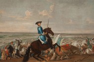 King Charles XII at the Battle of Narva on 19 November 1700. Artist: Krafft, David, von (1655-1724)