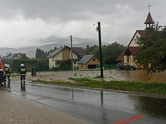 Kolejne podtopienia na Limanowszczyźnie