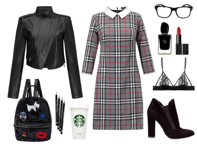 STYLIZACJE z ubraniami w kratę