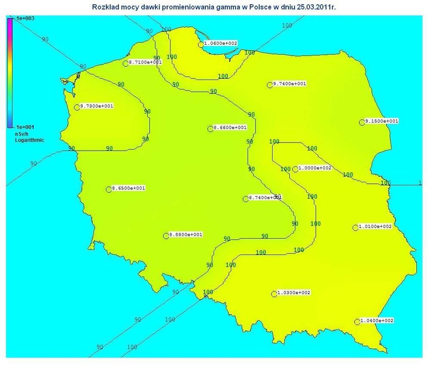 Radioaktywny jod w powietrzu nad Polską