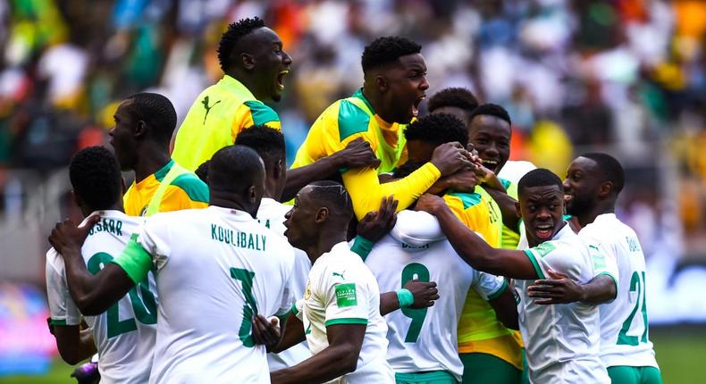Les Lions de la téranga, surnom des joueurs de l'équipe nationale du Sénégal.