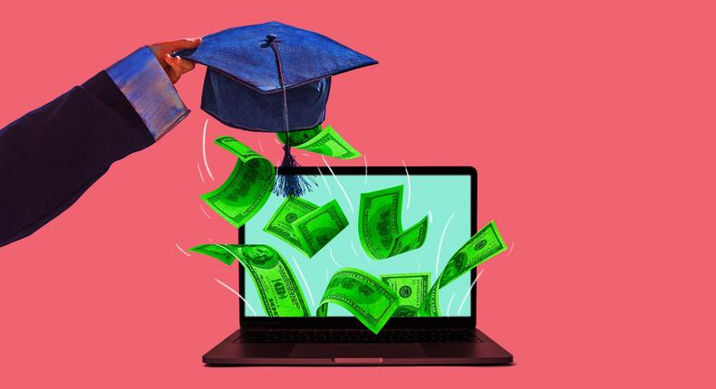 Expanding online courses using a third-party company is any easy win for colleges, but for many students, the classes are a raw deal.Getty; Marianne Ayala/Insider