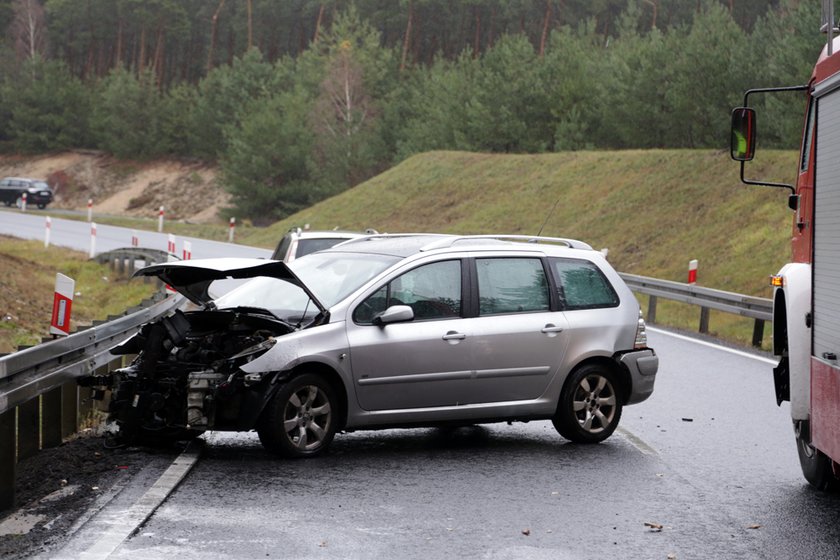 Wypadek pod Zieloną Górą