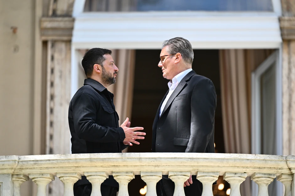Kir Starmer i Volodimir Zelenski