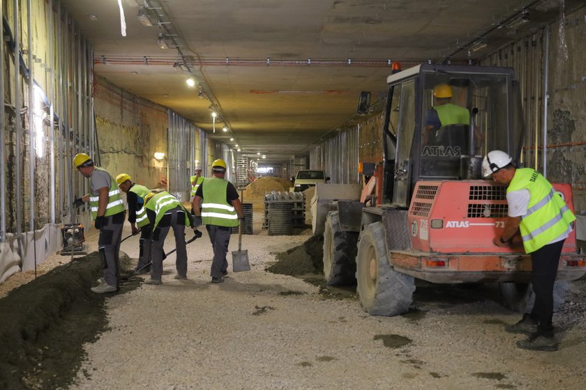 Podziemna ulica w Nowym Centrum Łodzi