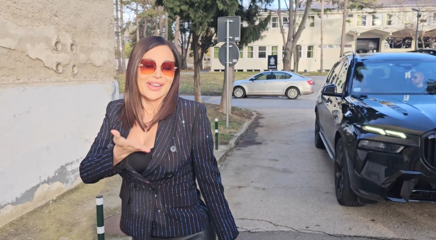 Ceca Ražnatović na snimanju "Zvezda Granda"