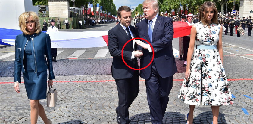 Niezręczny moment podczas wizyty Trumpa. Nagranie robi furorę