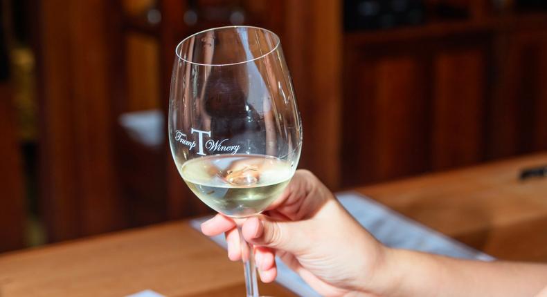 At Trump Winery, you can taste four wines for $12.