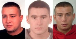 Policja wydała listy gończe za pseudokibicami z Krakowa. Poszukiwani Dobrowolski, Grzegorczyk i Lamberski