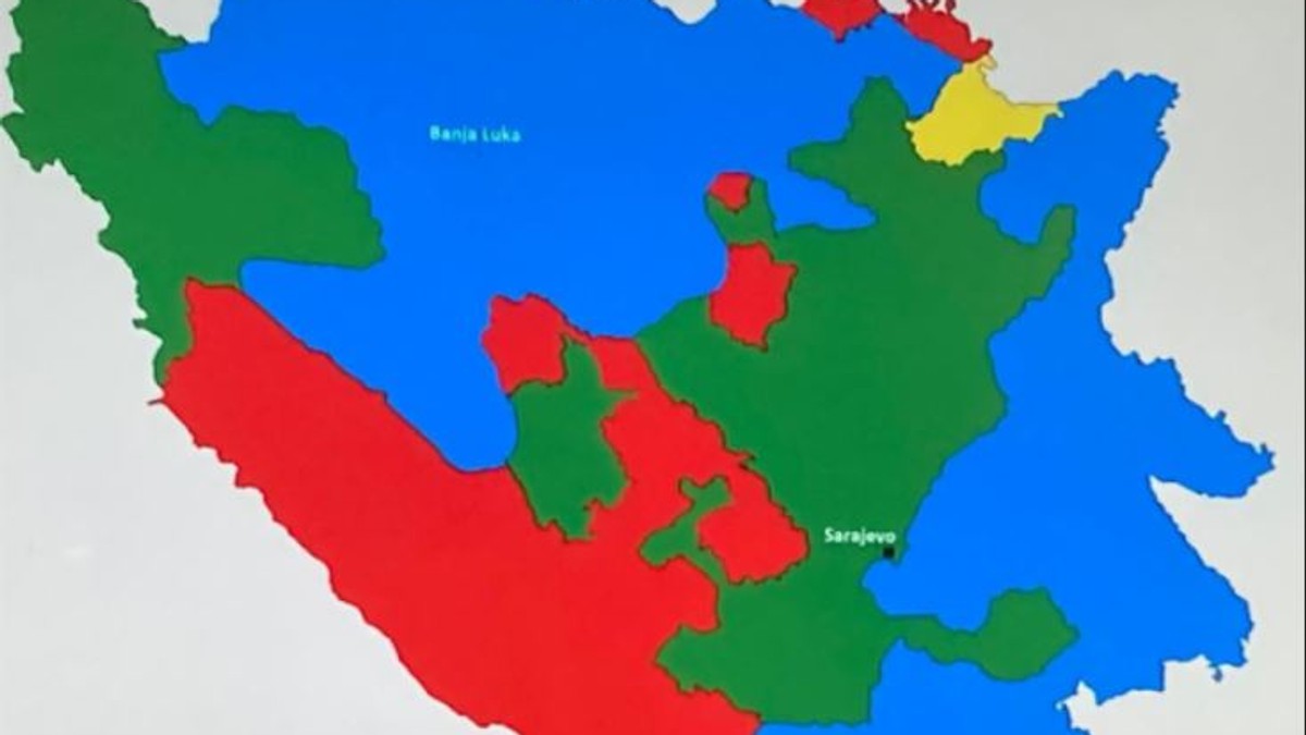 Nova mapa BiH pravila se usred Zagreba