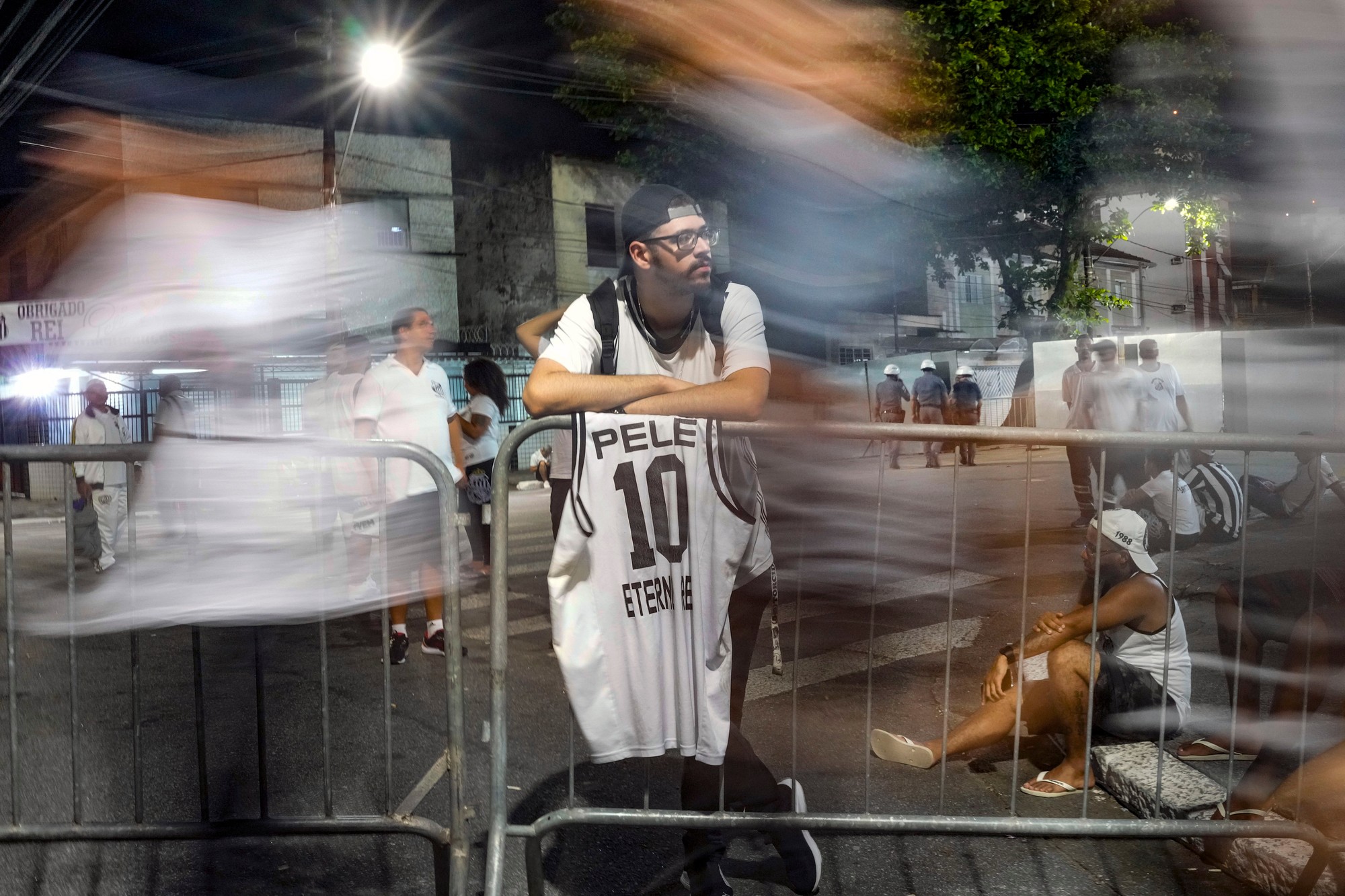 Pohreb brazílskej futbalovej legendy Pelého. 